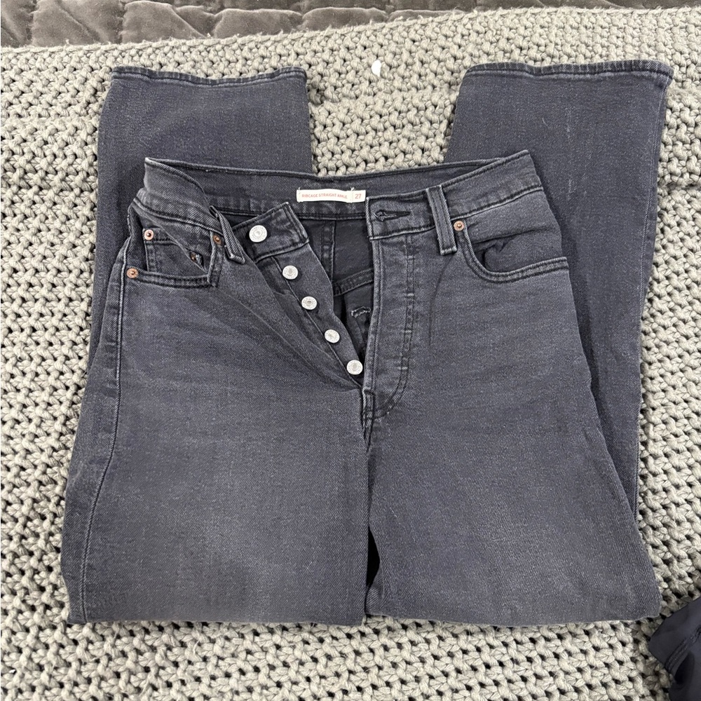 Women's Levi ribcage straight ankle jeans , size 27